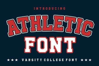 Athletic Font for Dynamic and Bold Design Projects