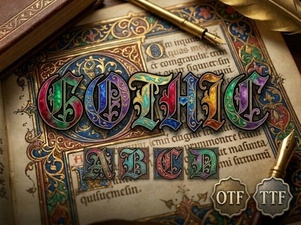 Gothic Font for Bold, Dramatic Design Projects