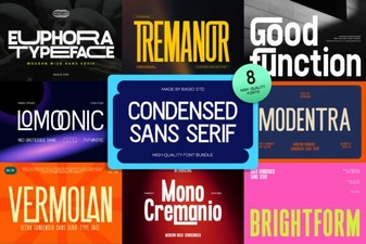 Modern Sans Serif Fonts for Creative Design Projects