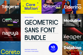 Modern Geometric Sans Font Bundle for Creative Design Projects