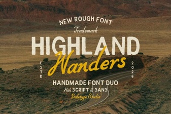 Highland Wanders Font for Creative Design Projects